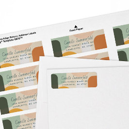 Rücksendeadresse der farbenfrohen Formen