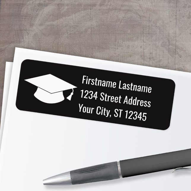 Rücksendeadresse der Graduierungsobergrenze (Custom Return Address Labels - Low Minimum)