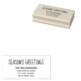 Rücksendeadresse der Grüße der Saison #2 Gummistempel