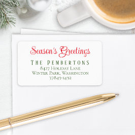 Rücksendeadresse der Hochsaison Adressaufkleber