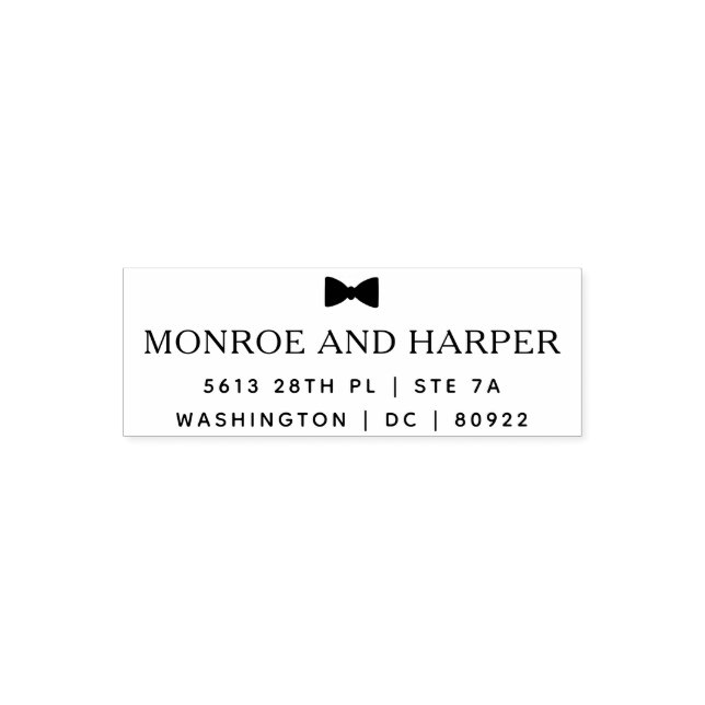 Rücksendeadresse der klassischen Krawatte Permastempel (Design)