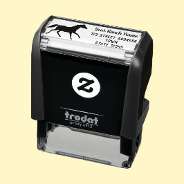 Rücksendeadresse der Pferderasse Permastempel