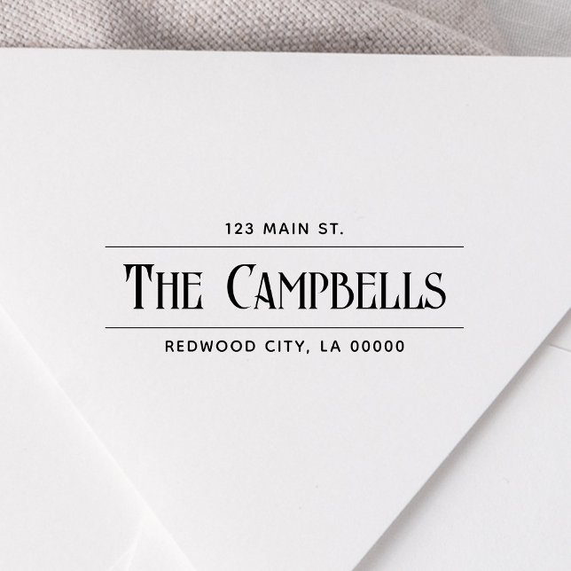 Rücksendeadresse der Vintagen Chic-Familie Permastempel (Von Creator hochgeladen)