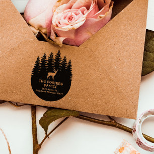 Rücksendeadresse der Waldhirsche Gummistempel