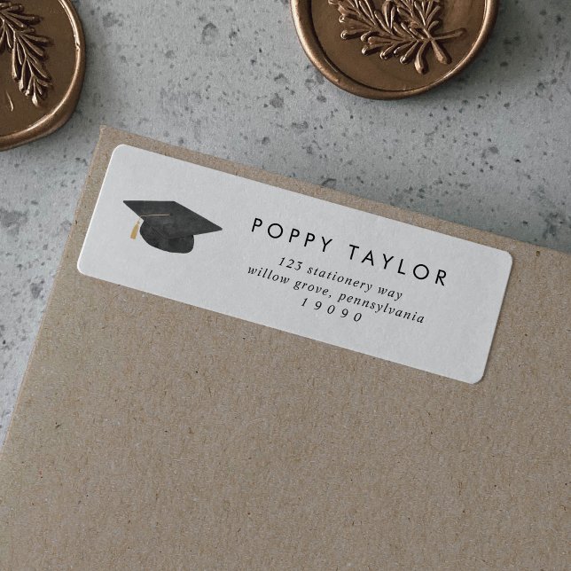 Rücksendeadresse des Abschlusses Chic Typografy (Von Creator hochgeladen)