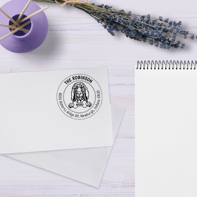 Rücksendeadresse des Bluthundes Gummistempel (Von Creator hochgeladen)