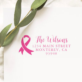 Rücksendeadresse des Brustkrebs Permastempel