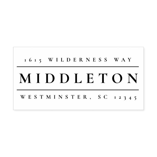 Rücksendeadresse des klassischen Namens Permastempel (Design)