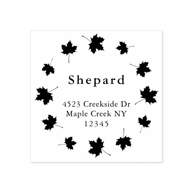 Rücksendeadresse eines Namensnamens an der Grenze Gummistempel (Prägung)