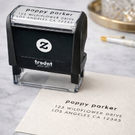 Rücksendeadresse | Einfache Minimalistische Modern Permastempel