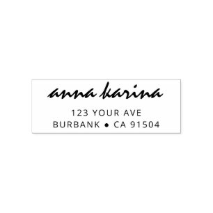 Rücksendeadresse Einfache moderne minimale Schreib Permastempel