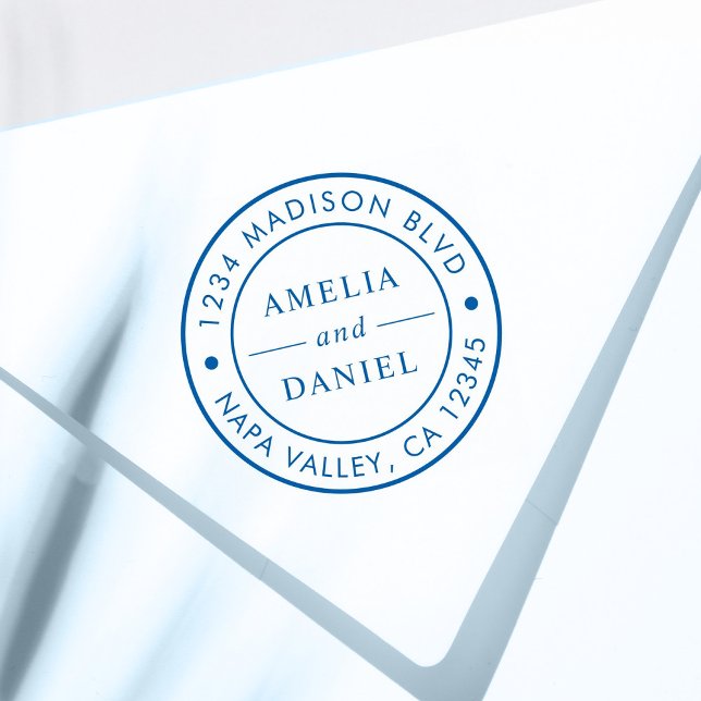 Rücksendeadresse einfacher Rundlogos Permastempel (Von Creator hochgeladen)