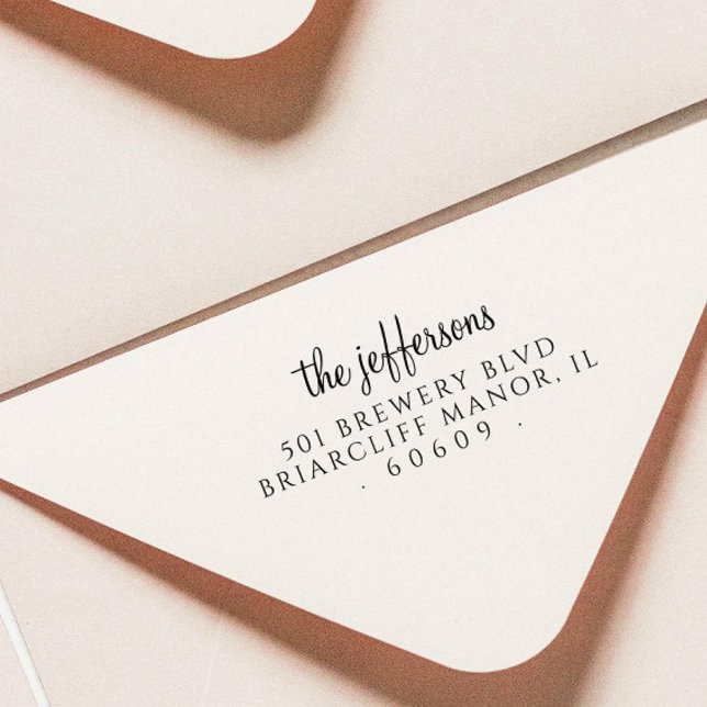 Rücksendeadresse Einfaches benutzerdefinierter Skr Gummistempel (Von Creator hochgeladen)