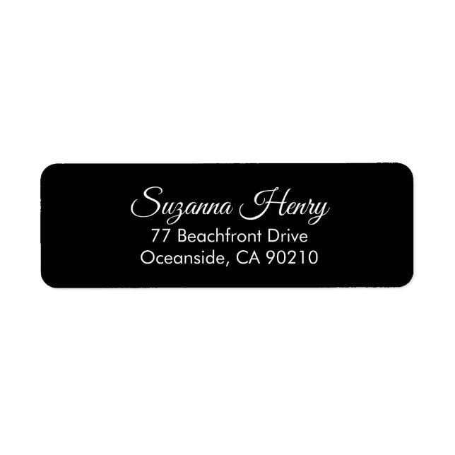 Rücksendeadresse _elegante Rücksendeadresse (Vorne)