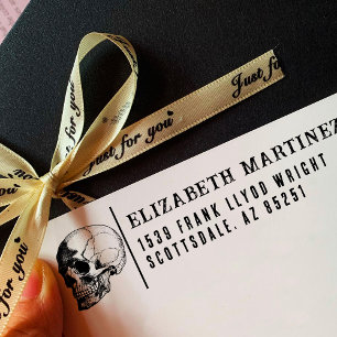 Rücksendeadresse Eleganter Vintager Gotischer Schä Permastempel