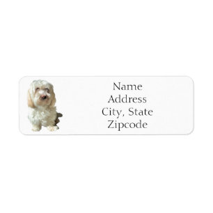 Rücksendeadresse Etikett Havanese Dog