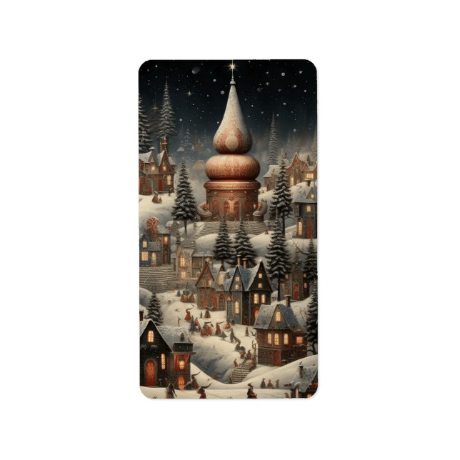 Rücksendeadresse - "Feiertage" Adressaufkleber (Vorne)