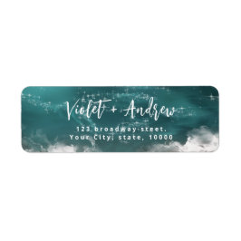 Rücksendeadresse für abstrakte Ozeane