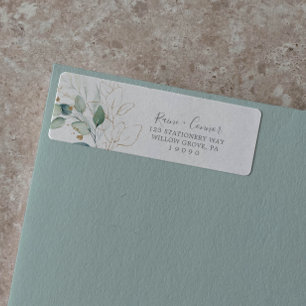 Rücksendeadresse für Airy Greenery und Gold Leaf