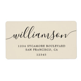 Rücksendeadresse für antike weiße Schriftzeichen