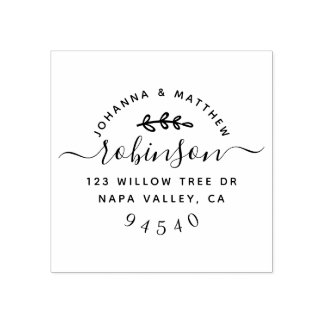 Rücksendeadresse für benutzerdefinierte Handschrif Gummistempel