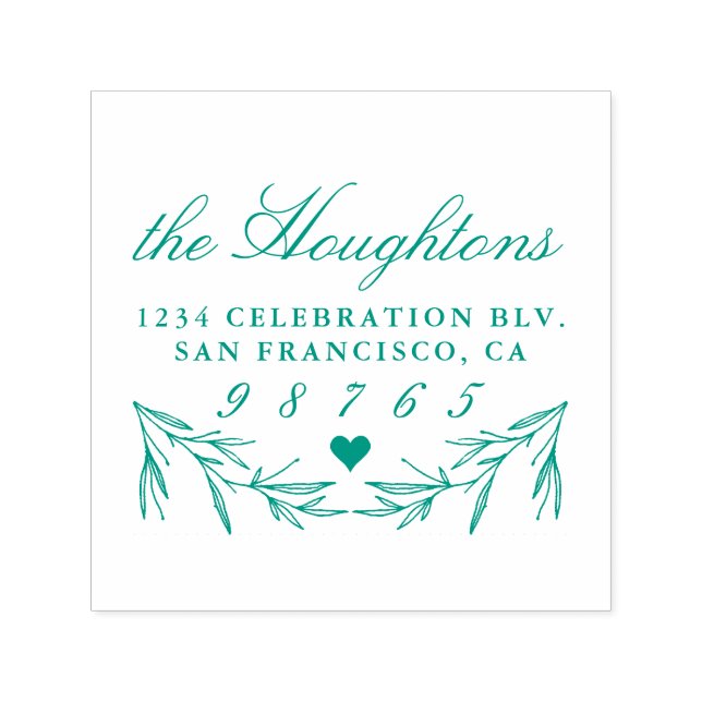 Rücksendeadresse für benutzerdefinierte Kalligraph Permastempel (Design)