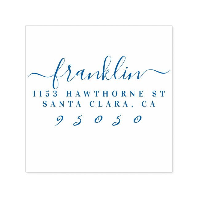 Rücksendeadresse für benutzerdefinierte, stilvolle permastempel (Design)