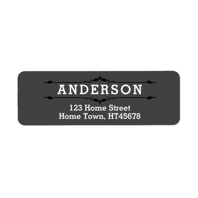 Rücksendeadresse für Blockbuchstaben (Vorne)