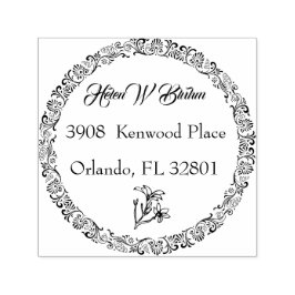 Rücksendeadresse für Blumenkranke Permastempel