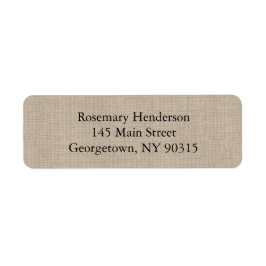 Rücksendeadresse für Burlap