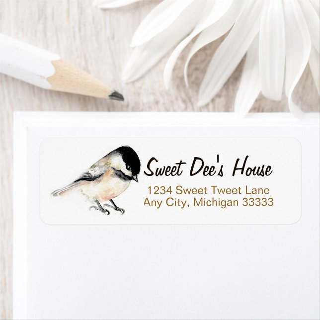 Rücksendeadresse für Chickadee (Chickadee Return Address Label from Jenn's Emporium. )