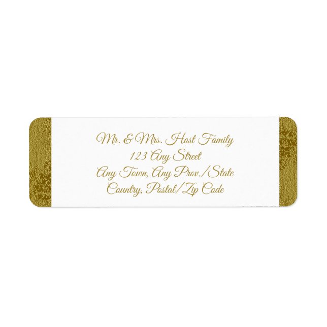 Rücksendeadresse für das 50. Jubiläum (Vorne)