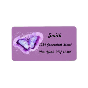 Rücksendeadresse für das Butterfly-Label Adressaufkleber