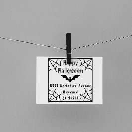Rücksendeadresse für das graue Halloween Spider We Gummistempel
