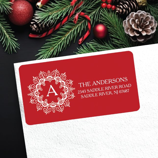 Rücksendeadresse für Decorframe Monogram Adressaufkleber (Von Creator hochgeladen)