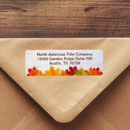 Rücksendeadresse für den Erntedank im Herbst