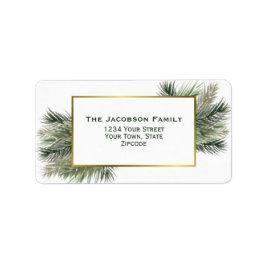 Rücksendeadresse für den Goldrahmen Adressaufkleber