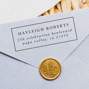 Rücksendeadresse für den klassischen Rahmen Gummistempel