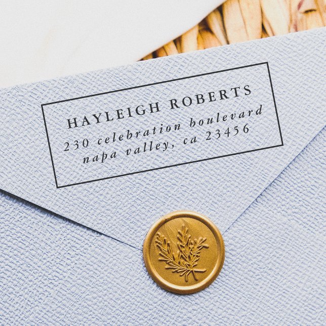 Rücksendeadresse für den klassischen Rahmen Gummistempel (Von Creator hochgeladen)