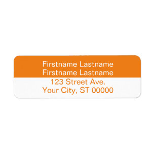 Rücksendeadresse für ein Paar mit zwei Namen