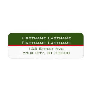 Rücksendeadresse für ein Paar mit zwei Namen