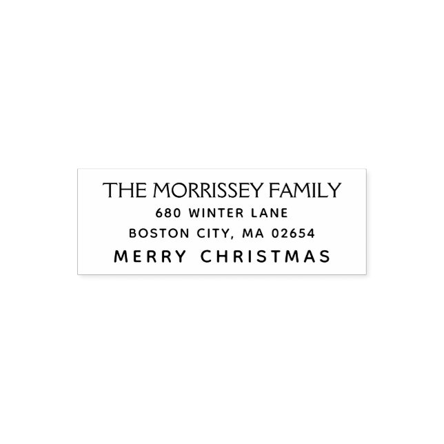 Rücksendeadresse für einen einfachen Urlaub Permastempel (Design)