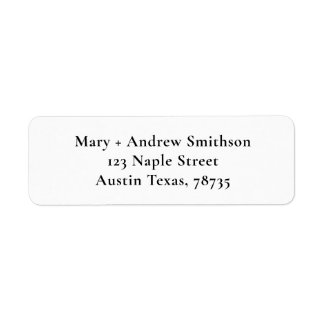 Rücksendeadresse für Elegante Schriftart