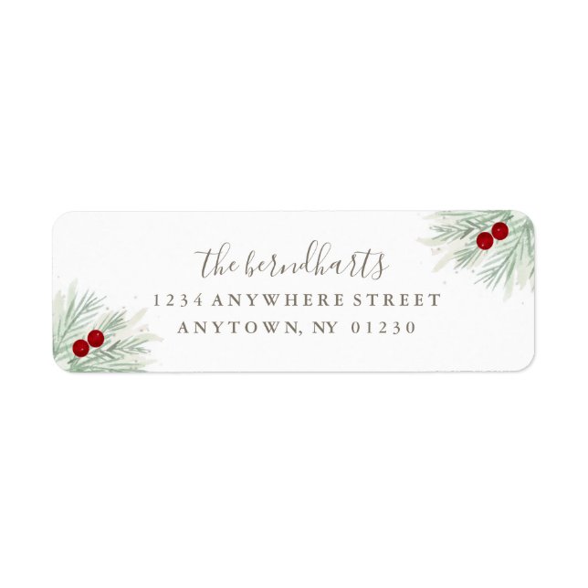 Rücksendeadresse für Feiertage *Seien wir froh* (Vorne)