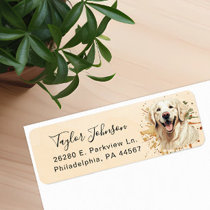 Rücksendeadresse für Golden Retriever