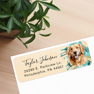 Rücksendeadresse für Golden Retriever