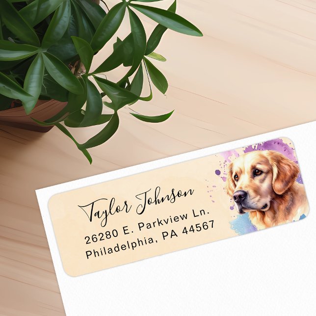 Rücksendeadresse für Golden Retriever (Von Creator hochgeladen)