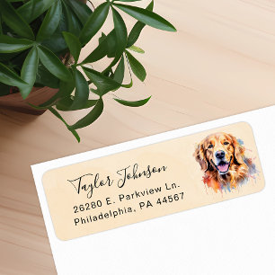 Rücksendeadresse für Golden Retriever