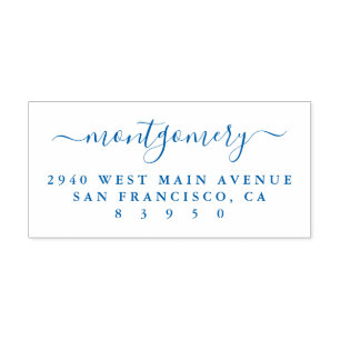 Rücksendeadresse für handgeschriebene Skriptfamili Permastempel