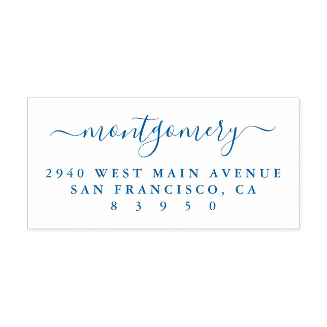 Rücksendeadresse für handgeschriebene Skriptfamili Permastempel (Design)
